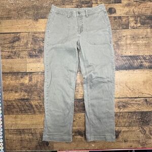 FREE FLY Folly Twill Pant Women's Size 8 Khaki Tan Cargo Style Cotton Spandex